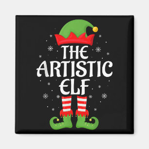 Íman Família Elf Xmas Artista Correspondente ao Cristo