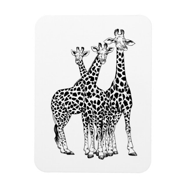 Íman Família Giraffe (Vertical)