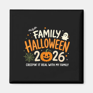 Íman Família halloween 2026 abóbora engraçada fantasma