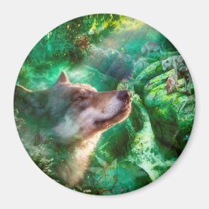 Íman Família Lobo LIVRE PARA VIVER NOSSAS VIDAS