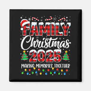 Íman Família Natal 2025 Esquadrão Combinante Papai Noel