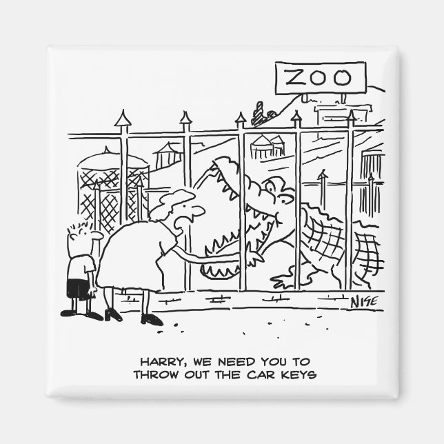 Íman Família no Zoo. Pai Engolido pelo Alligador (Frente)