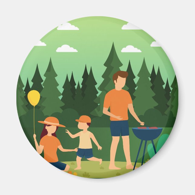ÍMAN FAMÍLIA PICNIC (Frente)