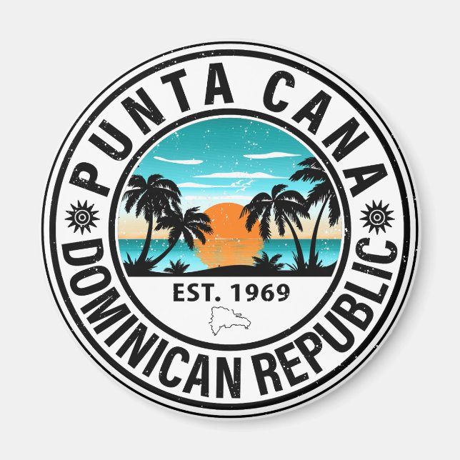 Íman Família Punta Cana República Dominicana Souvenir 8 (Frente)