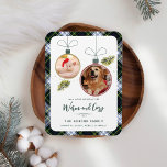 Íman Família Russa de Xadrezes Natal 2 Fotos Pet Tartan<br><div class="desc">Nossa Xadrez personalizada encantadora Magnet, com fotos de seu animal de estimação, é uma maneira deliciosa de espalhar o prazer do feriado e deixar uma impressão duradoura em seus amigos e familiares. Esta carta maravilhosamente desenhada é adorada com fundo tartano rústico e o reverso, evocando o calor e o encanto...</div>