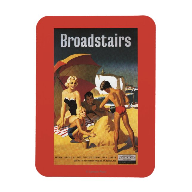 Íman Família Southern British Railways em Beach (Vertical)