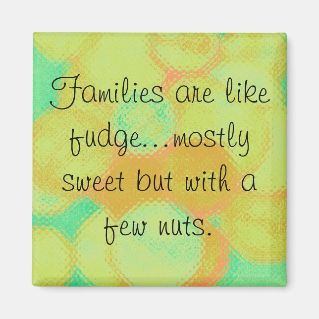 Íman famílias e fudge (Frente)