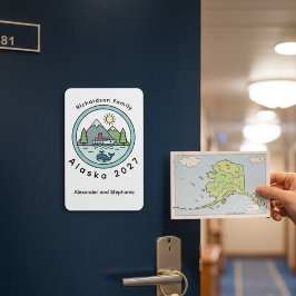 Íman Family Alaska Cruise door marker