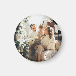 Íman Family Christmas Magnet | Add Your Photo & Message