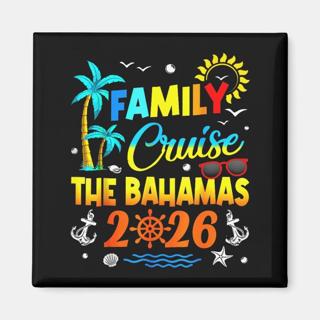 Íman Family Cruise The Bahamas 2026 Summer Matching Vac (Frente)
