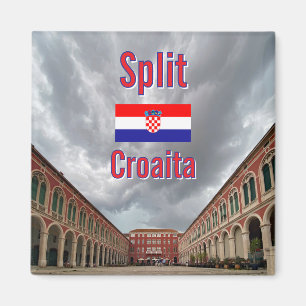 Íman Famosa Praça Veneziana em Split, Croácia viagem