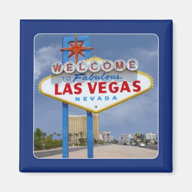 Íman Famoso Sinal Las Vegas NV Viagem Souvenir Magnet (Frente)