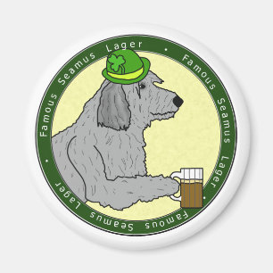 Íman Famous Seamus Lager Irish Wolfhound Magnet