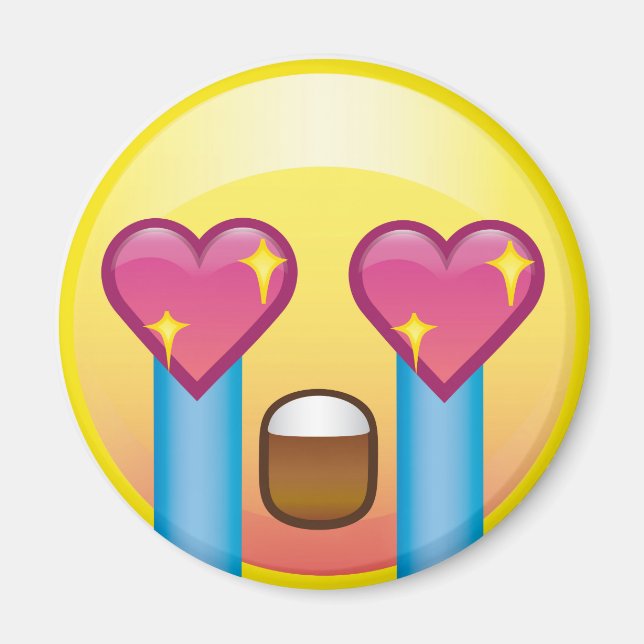 Íman Fangirl animado chorando amor feliz imã (Frente)