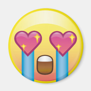 Íman Fangirl excitou o ímã feliz de grito de Emoji do