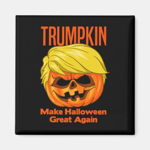 Íman Fantasia de Abóbora de Halloween Engraçada Trumpki