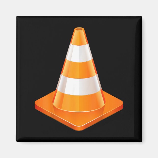 Íman Fantasia de Cone de Trânsito de Halloween (Frente)