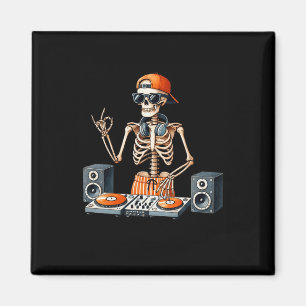 Íman Fantasia de DJ Esqueleto para Halloween Tocador de