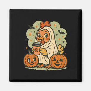 Íman Fantasia de Galinha Fantasma de Halloween Camiseta