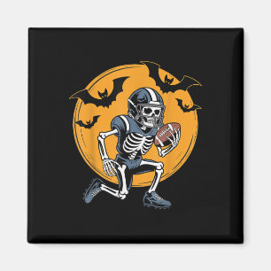 Íman Fantasia desportiva de Halloween Skeleton de futeb