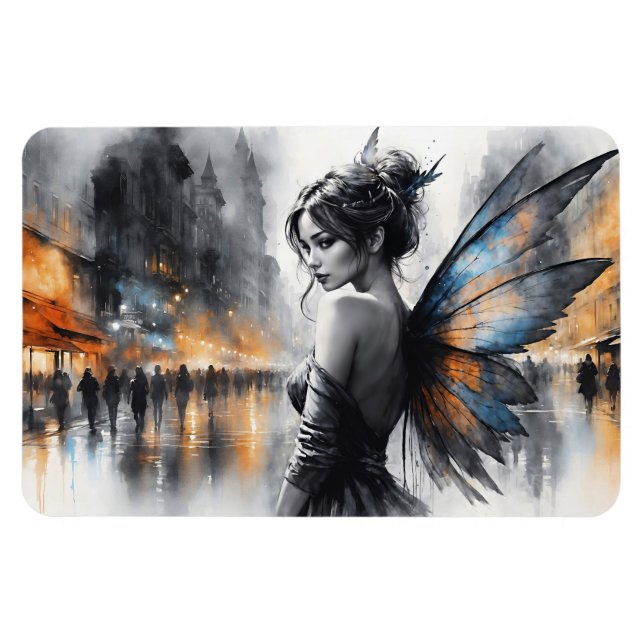 Íman Fantasia fada urbana elegante luz de sonho (Horizontal)