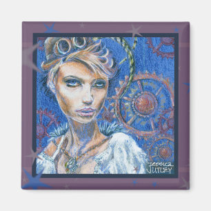 Íman Fantasia, mulher do Steampunk Retrato vitoriano
