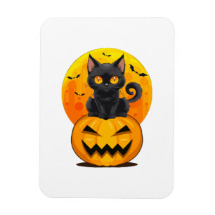 Íman Fantasias de Halloween de Abóbora de Gato Preto