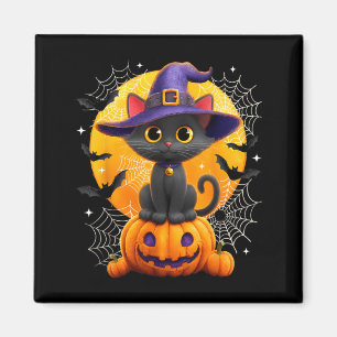 Íman Fantasias de Halloween de Gata Preta da Lua, Bruxa
