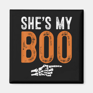 Íman Fantasias de Halloween Ela é Meu Boo Casal Combina