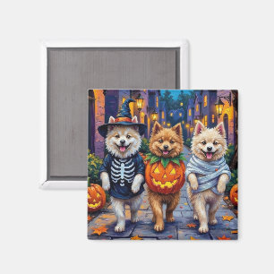 Íman Fantasias de Halloween para Cães Samoyed Fazendo D