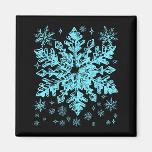 Íman Fantasias de Natal de Floco de Neve Azul de Invern