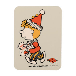 Íman Fantasias de Sally Palhaço Peanuts no Halloween