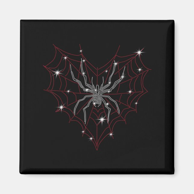 Íman Fantasias de Teia de Aranha de Halloween Cute Cora (Frente)