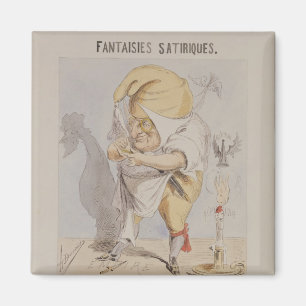 Íman Fantasias satíricas, caricatura de Adolphe