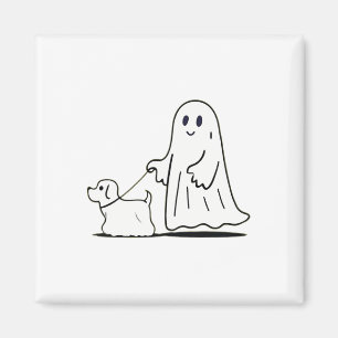 Íman Fantasma Andando Cachorro Ghostie Dia de as Bruxas