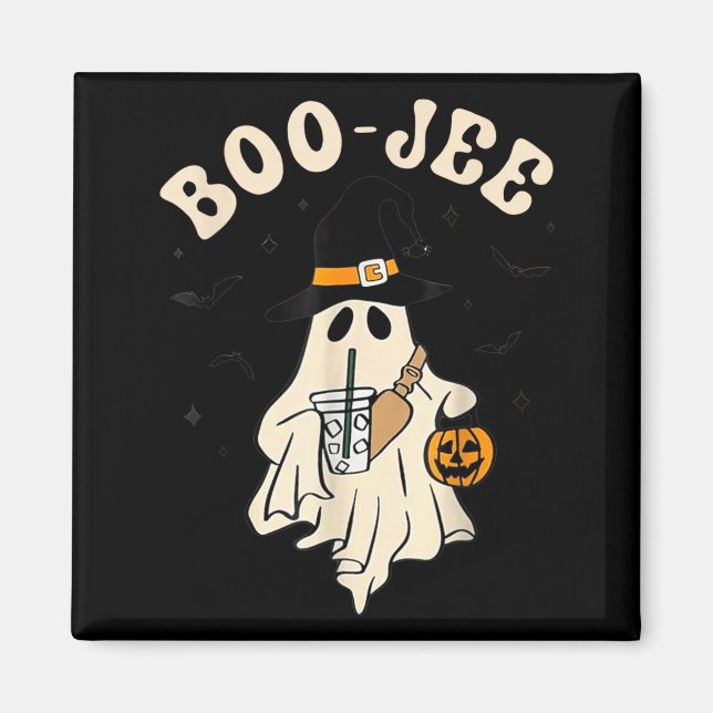 Íman Fantasma Boo-JEE engraçado de Halloween Boo JEE Fa (Frente)