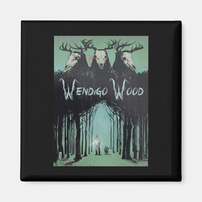 Íman Fantasma Da Madeira Criptid Wendigo (Frente)