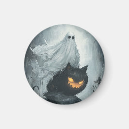 Íman Fantasma das Halloween Andando a Gato Negro