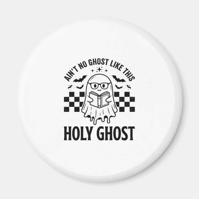 Íman Fantasma de Halloween Espírito Santo Engraçado Vin (Frente)