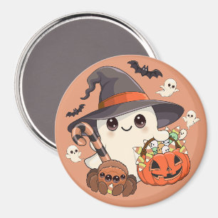 Íman Fantasma de Halloween Fofo no Estilo Kawaii