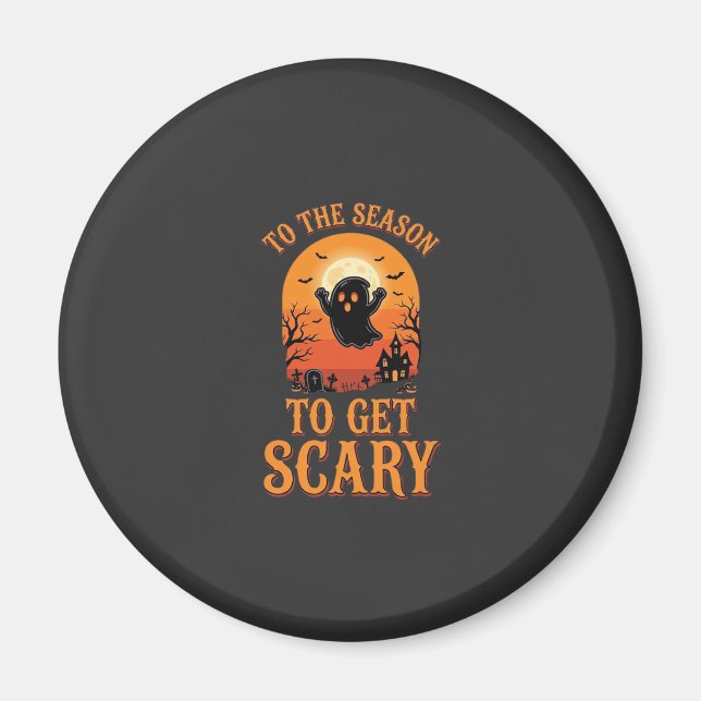 Íman Fantasma de Halloween para a Temporada Ficar Assus (Frente)