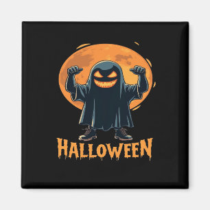 Íman Fantasma de Halloween Spooky com Design de Lua Che