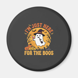 Íman Fantasma engraçado de Halloween Estou aqui apenas
