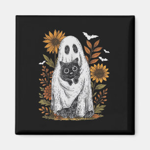 Íman Fantasma Engraçado, segurando Ghost Negro no Hallo
