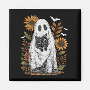 Íman Fantasma Engraçado, segurando Ghost Negro no Hallo