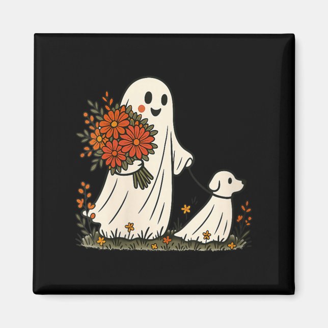 Íman Fantasma Feminino Cachorro Andando Espiritual Engr (Frente)