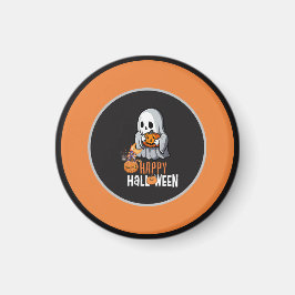 Íman Fantasma Fofo e Abóbora Feliz Halloween