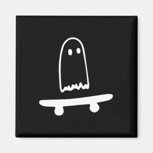 Íman Fantasma Skateboard Preguiçoso Roupa de Halloween 