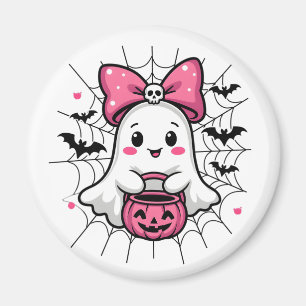 Íman Fantasma Spooky com consciência cor-de-rosa do Can