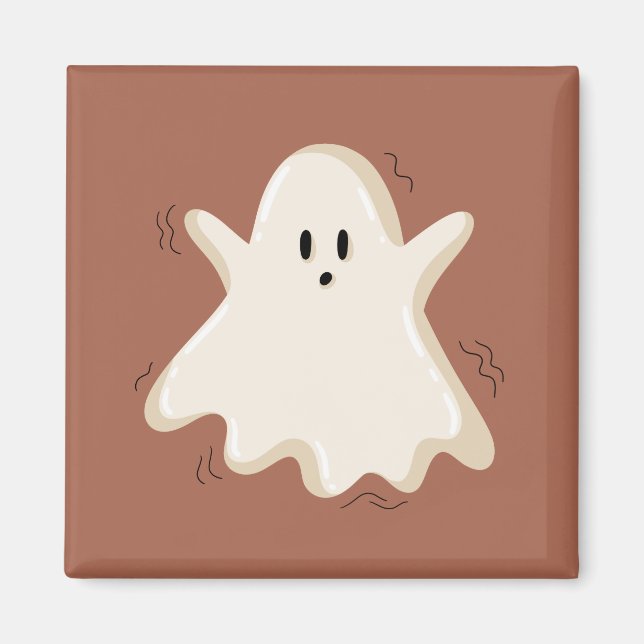 Íman Fantasma Surpreso com Braços Levantados (Frente)